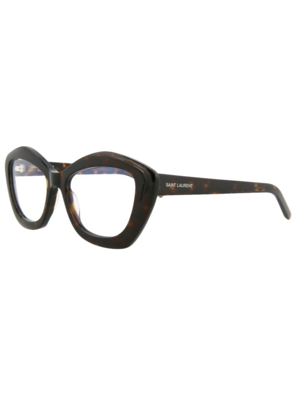 New Saint Laurent Women's Eyeglasses Cat Eye Acetate Frame Havana Havana